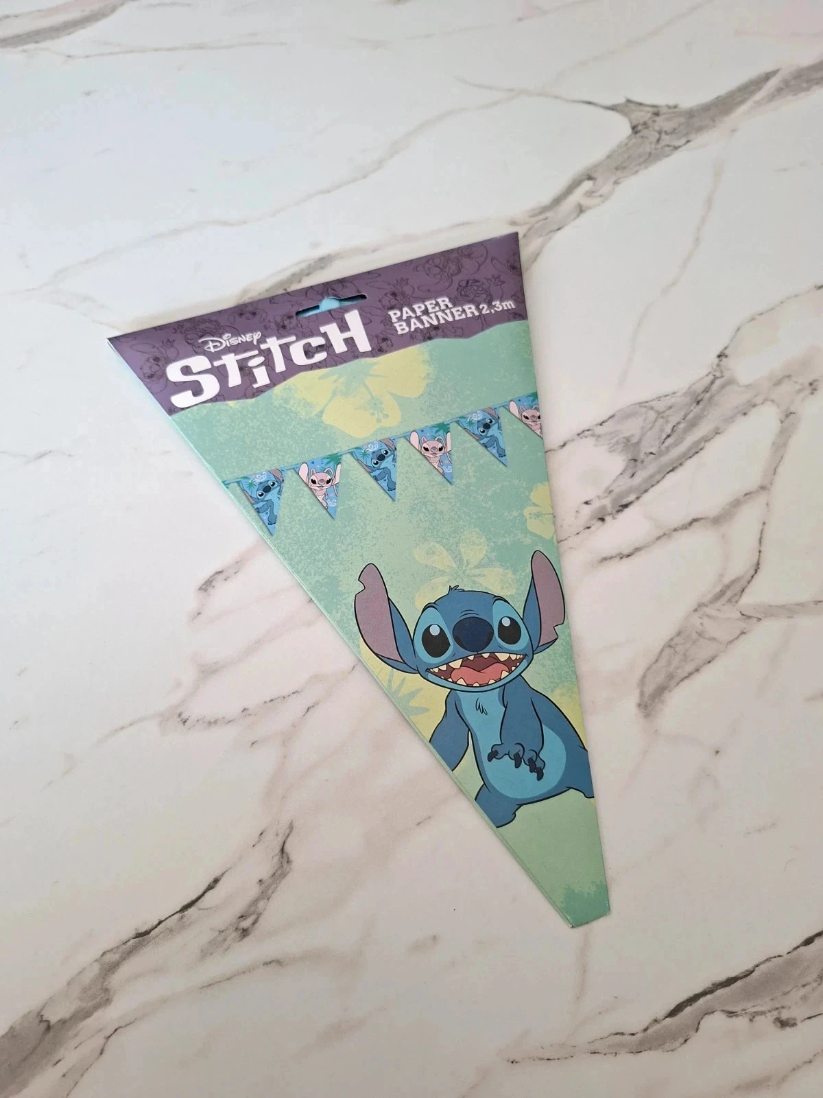 Stitch pennant garland